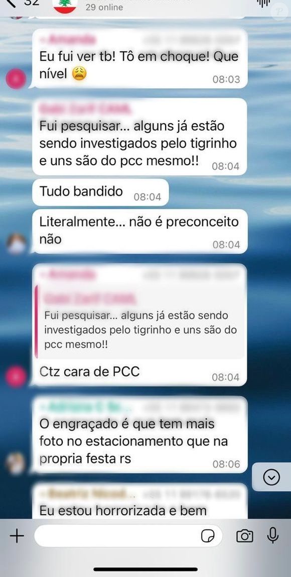 'Eu estou horrorizada', 'tudo bandido' e 'investigados pelo tigrinho': prints denunciam incômodo e acusações graves de sócios do clube em que Buzeira se casou