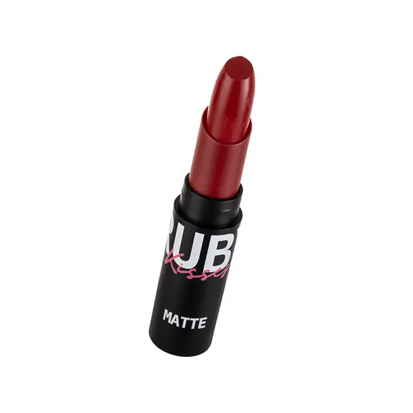 Batom Matte (Ruby Kisses) - 3,5g | R$ 28,90 - fechando a seleção, na cor Red Carpet, se destaca pela textura confortável, alta pigmentação e fórmula vegana e cruelty-free