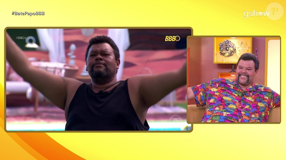 Babu Santana deu gargalhada ao rever cena em que canta música polêmica para Ana Paula no 'BBB 26'
