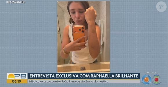 Fotos de Raphaella Brilhante agredida por João Lima: agressões começaram na lua de mel, segundo a médica