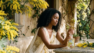Por menos de R$ 140 no Mercado Livre: lançada em 2003, esta marca italiana assina o perfume 'cheiro de rica' com a Mimosa como protagonista, considerada o 'sol em forma de flor'