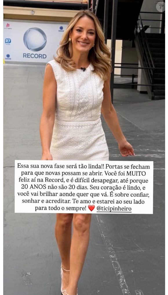 Ticiane Pinheiro apresentou o 'Hoje em Dia' pela última vez em 30 de dezembro de 2025 e ganhou homenagem da filha Rafaella Justus: 'Portas se fecham para que novas possam se abrir'