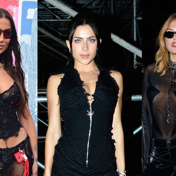 Famosas apostaram em looks all black para o último dia do Lollapalooza 2026