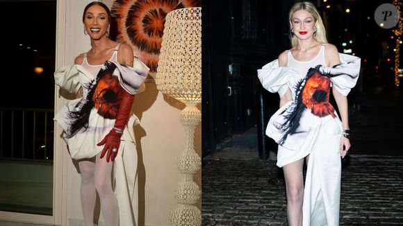 Maya Mazzafera usou o mesmo look de Gigi Hadid em Cannes, do estilista Alexander McQueen