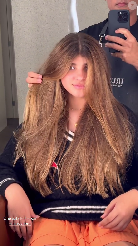 Grazi Massafera sobre a filha: ‘Uma loucura de linda. Minha cria. E esses cabelos de mamãe. Sorry’