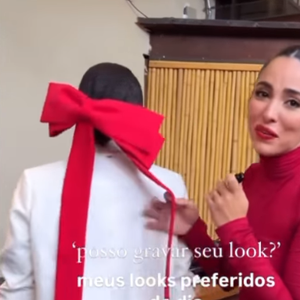 Em evento, Jade Seba filmou look de Jarica Doce, elogiou look da influenciadora, mas não se apresentou