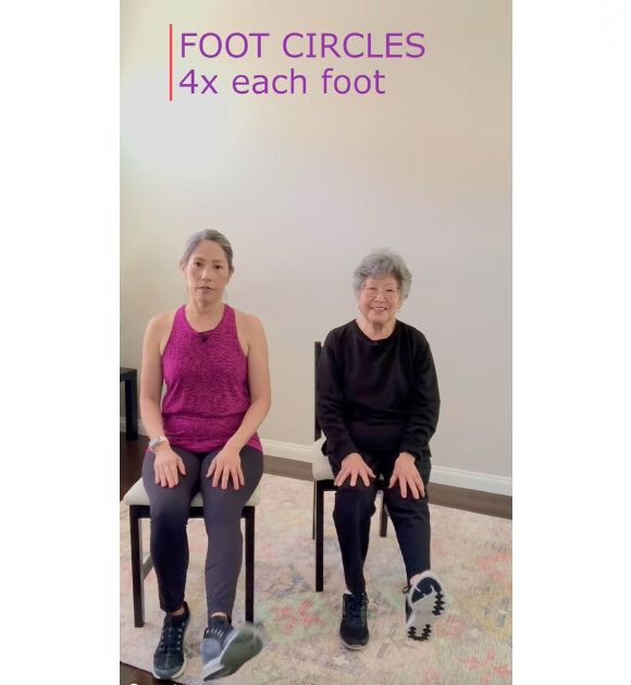 Os círculos no tornozelo melhoram a mobilidade dos tornozelos e ajudam na prevenção de quedas