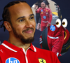 Lewis Hamilton, piloto da Ferrari, surge em vídeo acenando, mas um detalhe rouba a cena: 'Olha o tamanho da peça!'