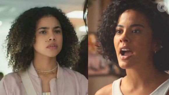 Joélly (Alana Cabral) vai vender filho em Três Graças para Samira (Fernanda Vasconcellos)