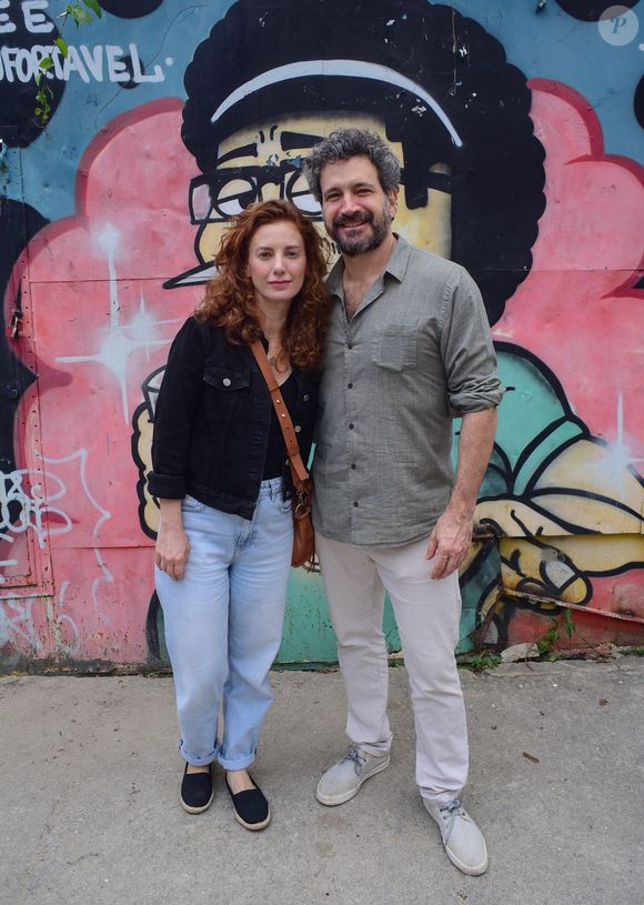 Caco Ciocler e Paula Cesari na festa de aniversário de Humberto Carrão