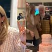 Bolo de 2 andares elegante e alguns brigadeiros: Ticiane Pinheiro dispensa luxo em comemoração de aniversário de 50 anos pela 2ª vez com Rafa Justus, César Tralli e família. Fotos!