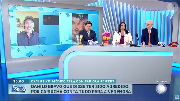 Cariúcha x médico Danilo Bravo: profissional afirmou que em outras situações notou interesse da apresentadora do SBT em lhe beijar