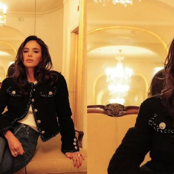 Esse sapato clássico em cor neutra usado por Bruna Marquezine em desfile da Chanel na Semana de Moda de Paris prova: você não precisa sofrer por estilo