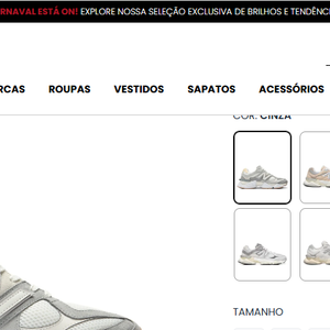 Tênis da New Balance usado por Alessandra Ambrosio é do modelo 9060 e pode ser comprado por R$ 1.299,99 no site OQVestir