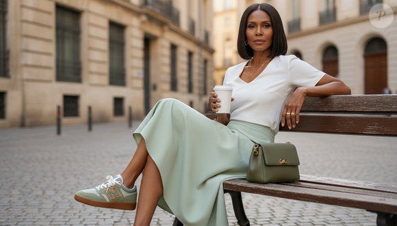 O verde sálvia, que lembra uma bala "Halls de Uva Verde", aparece como a principal alternativa ao branco e ao bege nos looks de 2026