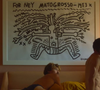 Diretor Esmir Filho insere quadro no filme como tributo a Haring, morto pela AIDS em 1990, e à amizade entre os artistas