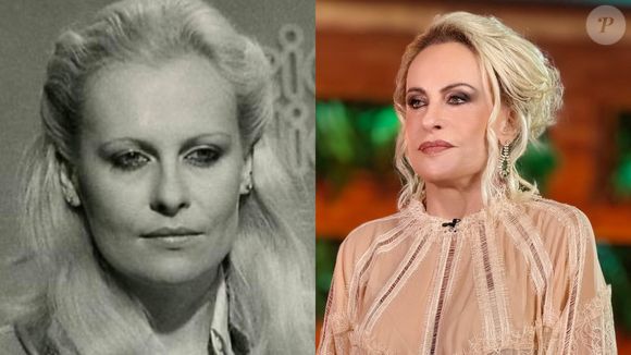 Antes e depois de Ana Maria Braga: apresentadora na sua juventude, nos anos 70, e hoje, aos 76 anos