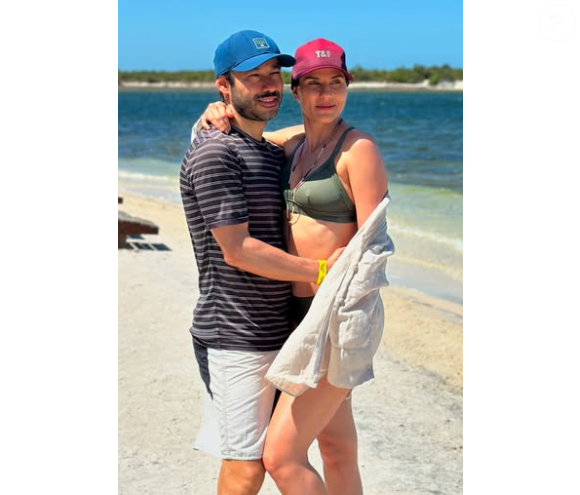 Rafaela Mandelli em viagem com o marido, o empresário Rodrigo Leonardo