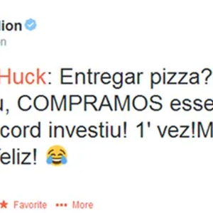 Luciano Huck alfinetou o ‘Legendários’ no Twitter após a estreia do quadro: ‘Entregar pizza? Me soa familiar’