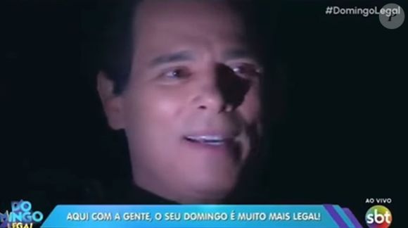 Celso Portiolli comandou por alguns minutos seu programa às escuras