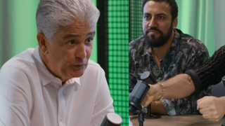 Show de aleatoriedade! Bebeto participa de podcast de César e Olavo em 'Vale Tudo' e cena constrangedora divide a web: 'Sem acreditar'