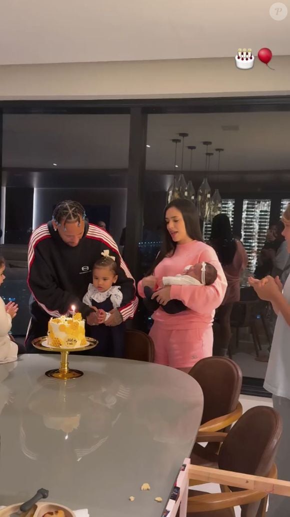 Mel, filha caçula de Neymar e Bruna Biancardi, nasceu logo após a festa de 1 ano de Helena