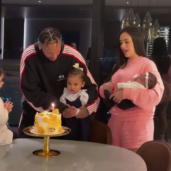 Mel, filha caçula de Neymar e Bruna Biancardi, nasceu logo após a festa de 1 ano de Helena