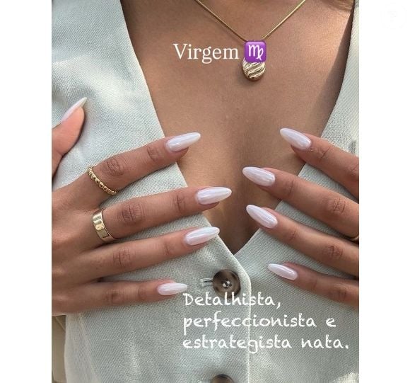 Virgem – Detalhista, perfeccionista e estrategista nata, valoriza o branco, símbolo de pureza, organização e sofisticação.