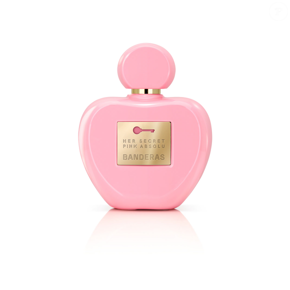 Her Secret Pink Absolu (Banderas) - 80ml | R$209,90 - aposta em uma proposta mais noturna e sofisticada. A abertura com bergamota e pêra traz frescor imediato, enquanto o coração floral com rosa, peônia e flor de amendoeira reforça a feminilidade