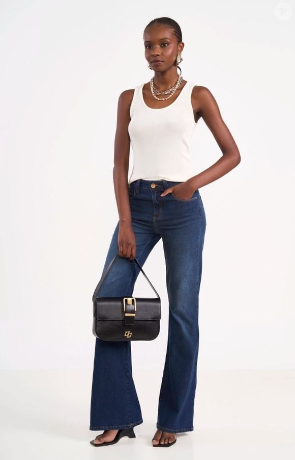 Calça flare Colcci