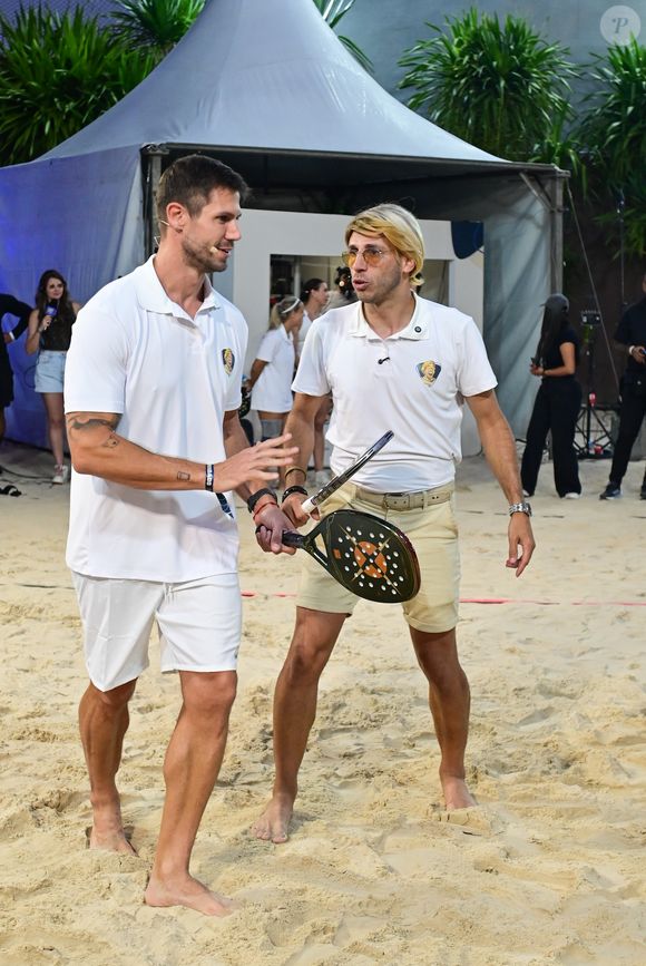 Jonas Sulzbach forma dupla com Fausto Carvalho em torneio de beach tennis em São Paulo