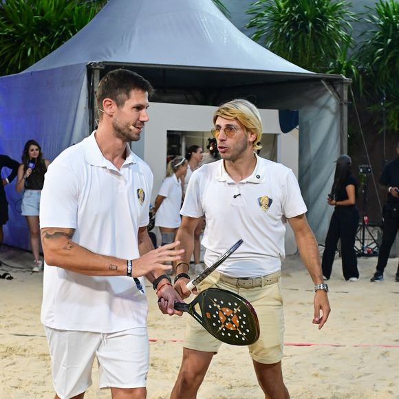 Jonas Sulzbach forma dupla com Fausto Carvalho em torneio de beach tennis em São Paulo
