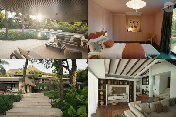 Cercada pela Mata Atlântica, a propriedade foi planejada para proporcionar bem-estar e tranquilidade, com áreas de meditação e uma maior integração com a natureza.