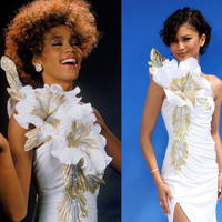 Zendaya revive vestido que marcou Whitney Houston em 1987 e virou figurino clássico de Carrie Bradshaw em ‘Sex and the City’; veja 15 fotos