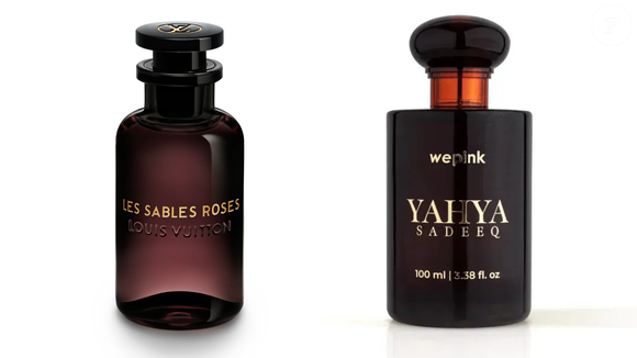 Com rosa, oud e pimenta preta, o Yahya Sadeeq é apontado como uma opção para quem gosta do sofisticado Les Sables Roses, da Louis Vuitton, mas busca uma alternativa mais acessível