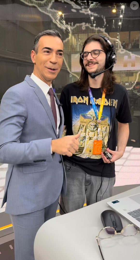 Na última quarta-feira (30), César Tralli deu as boas-vindas ao novo contratado da TV Globo.