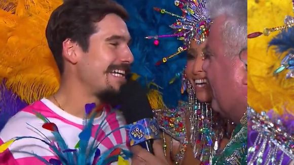 O maior romântico do Carnaval 2026: em só 40 segundos ao vivo na Globo, Nicolas Prattes fez a mais linda declaração para Sabrina Sato