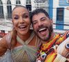 Evaristo Costa curtiu o Carnaval em Salvador no mês passado