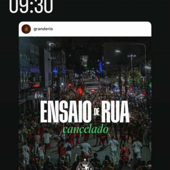 "Ontem não tivemos nosso ensaio de rua, minha ansiedade segue no ápice", confessou a influenciadora