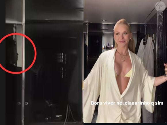 Em um vídeo no quarto, Vini Jr. apareceu no reflexo do espelho de Virgínia Fonseca, mas muitas pessoas não perceberam