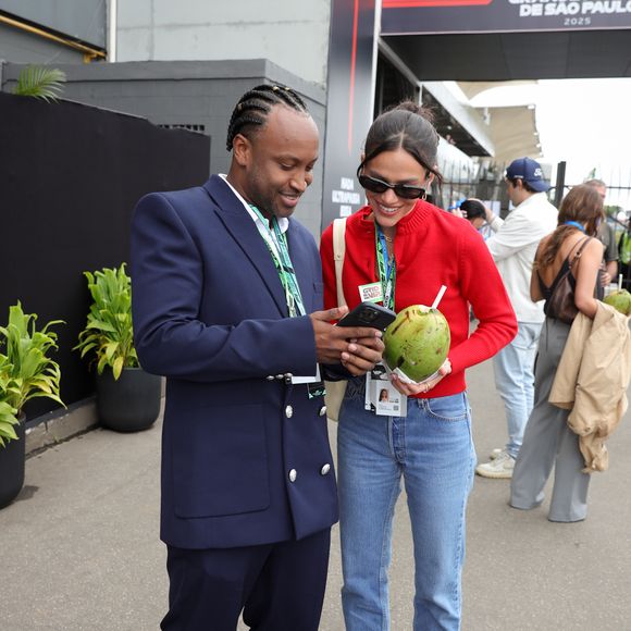 Bruna Marquezine viu fotos do pequeno Bento no celular de Thiaguinho