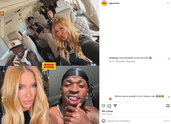 Vinicius Jr. foi zoado na web após não esconder o rosto em foto com Virgínia Fonseca