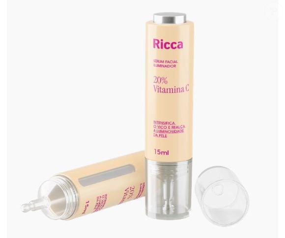 Sérum Vitamina C (Ricca) - 15ml | R$ 39,90 - a opção acessível que entrega resultado rápido: esse sérum proporciona viço e brilho saudável já nas primeiras aplicações