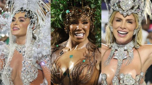 Evelyn Bastos, com corpo pintado, Fabíola de Andrade e fantasia de 10 mil cristais de Erika Schneider: fotos do 4º dia de ensaios técnicos do Grupo Especial para o Carnaval 2026 do Rio