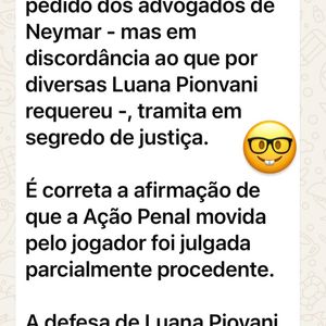 Além do vídeo, Luana Piovani deixou uma explicação de seu advogado dizendo que irá recorrer da decisão judicial