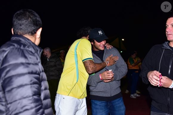 Tiago Maia, empresário ligado a Ivete Sangalo, foi visto em interação descontraída com Marcelo antes do jogo do Brasil na Copa 2026