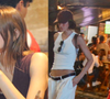 Com novo visual, Bruna Marquezine é flagrada em restaurante com pastor e Sasha Meneghel. Fotos!