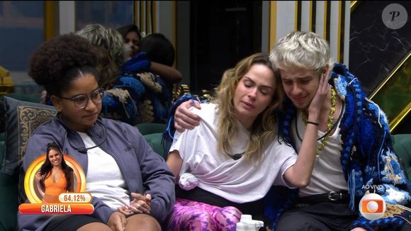 Ana Paula Renault e Juliano Floss ficaram no 'BBB 26', mas Gabi os emocionou com eliminação
