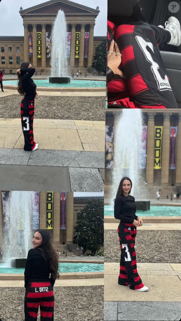 Nesta semana, viralizou uma calça customizada por Maitê Lo Sardo, a atual noiva do zagueiro Léo Ortiz.