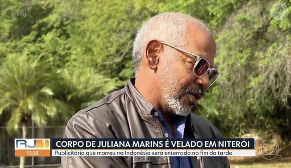 Pai de Juliana Marins conversou com a imprensa no velório da filha